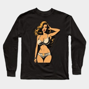 Pin Up Girl Long Sleeve T-Shirt